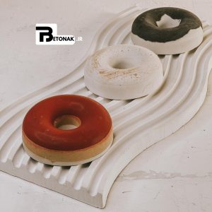 دکوری سینی و شیپ شیاردار طرح موج