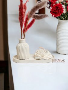 گلدان مراکشی کوچک و شمع آلاله